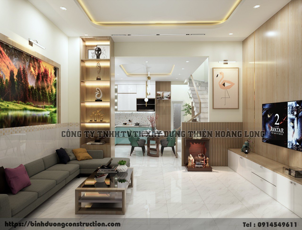 Quy trình làm việc của dịch vụ xây dựng nhà phố trọn gói của Thiên Hoàng Long